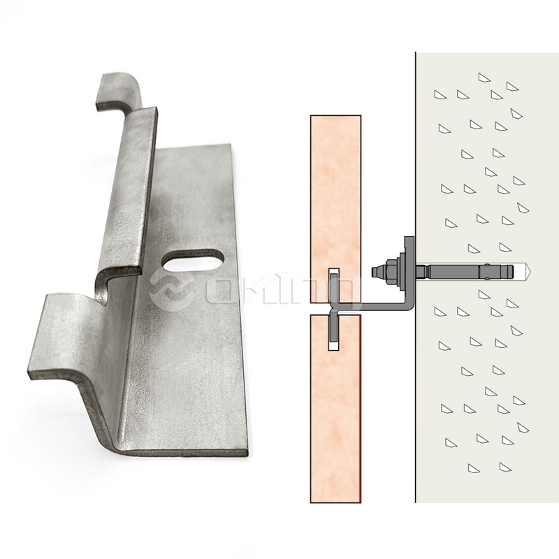 Braket sistem cladding ganda dan turun